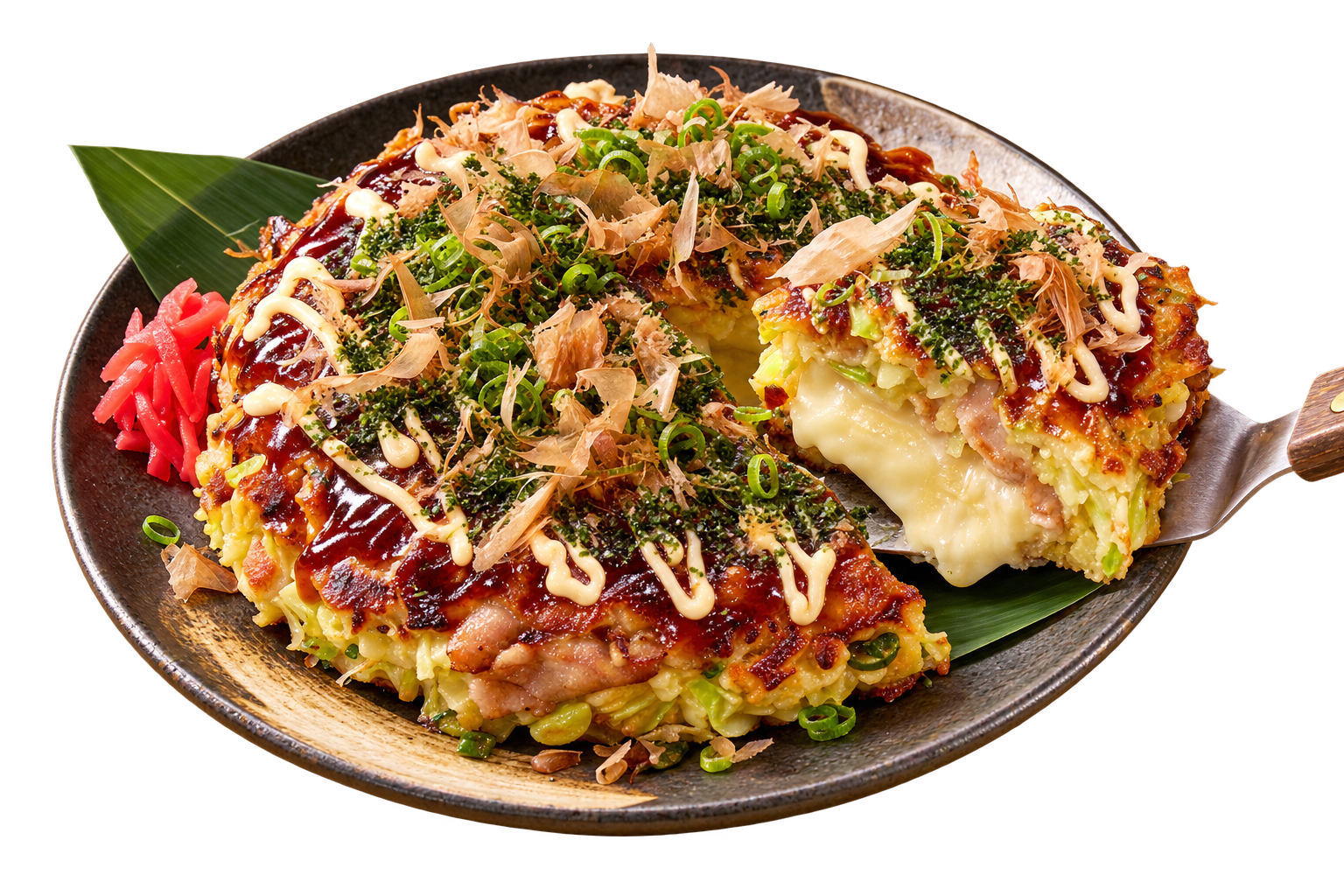 Okonomiyaki with Camembert